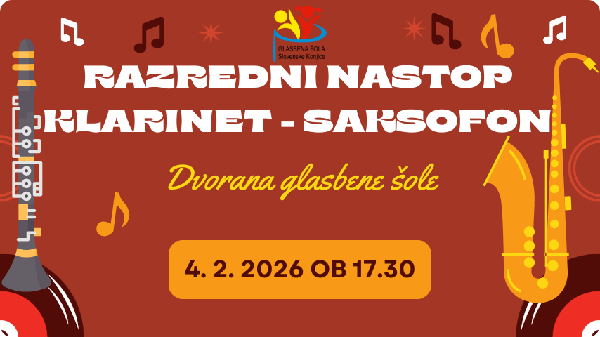 Razredni nastop klarinet - saksofon